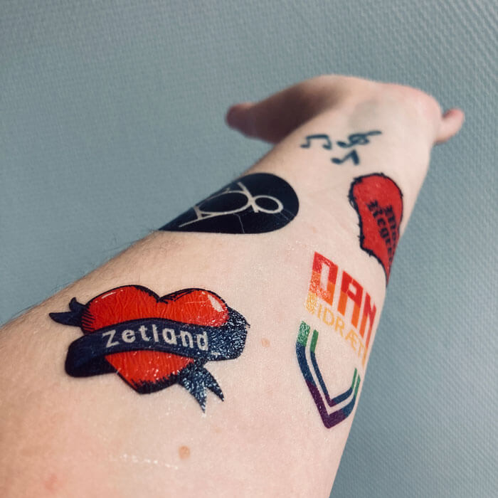 midlertidig tatoveringer